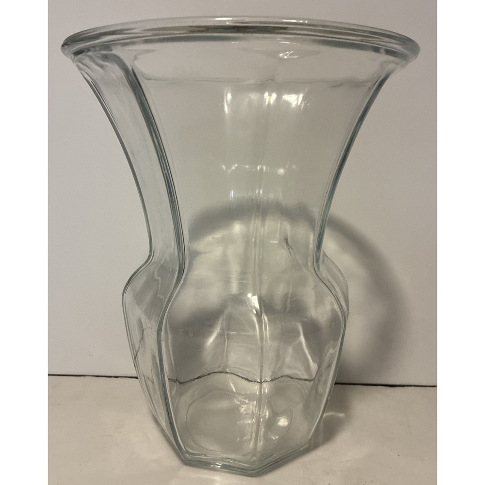 Brody‎ Co Vase Clear Glass 9.5" Vintage